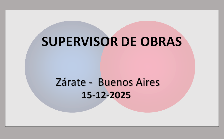 Supervisor de Obras - Maestro Mayor de Obras