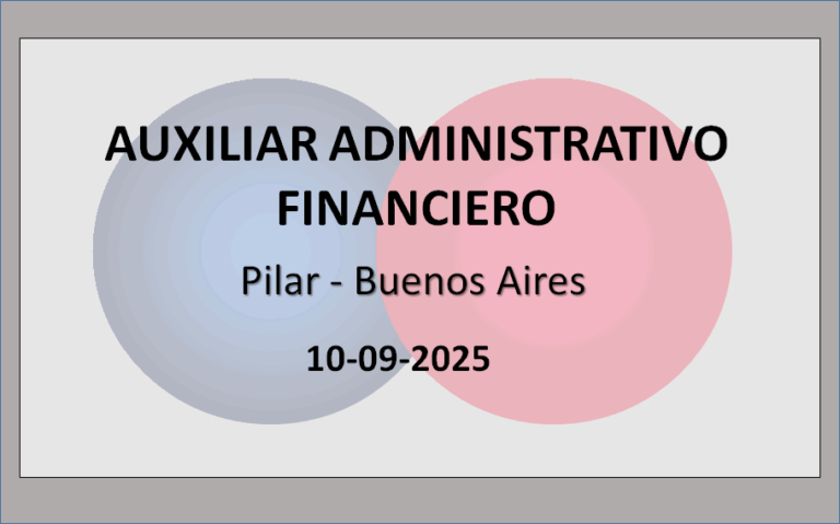 Auxiliar Administrativo Financiero