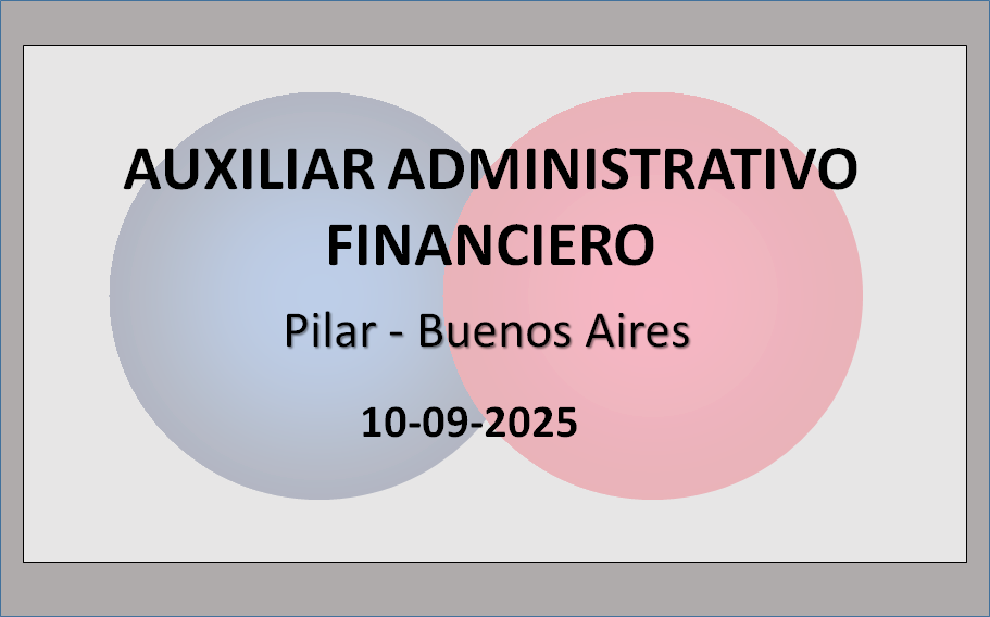 Auxiliar Administrativo Financiero