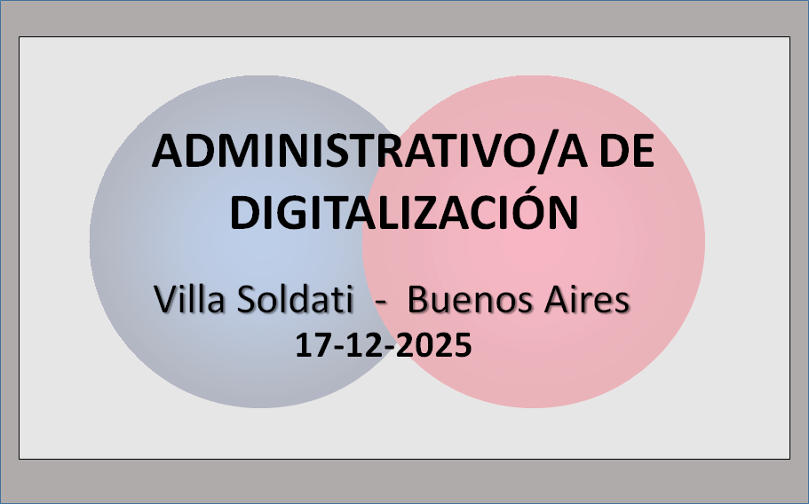 Administrativo/a de Digitalización