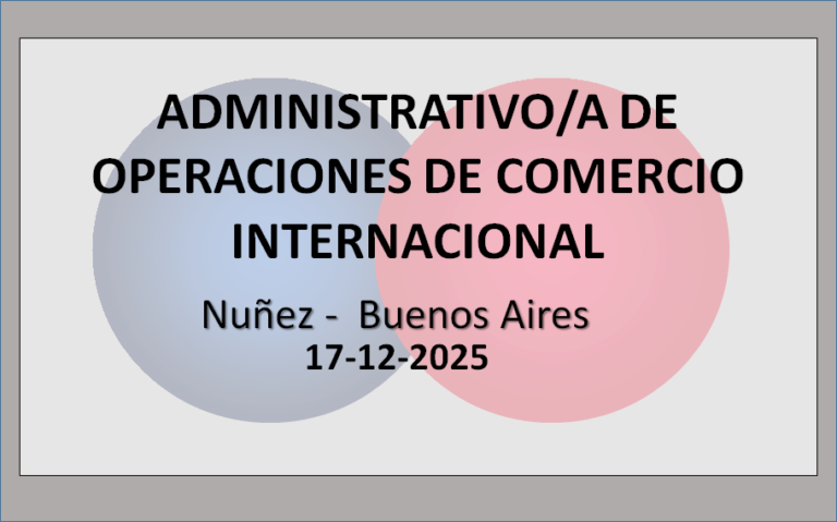 Administrativo/a de Operaciones de Comercio Internacional 1 - OL Group Administrativo/a de Operaciones de Comercio Internacional