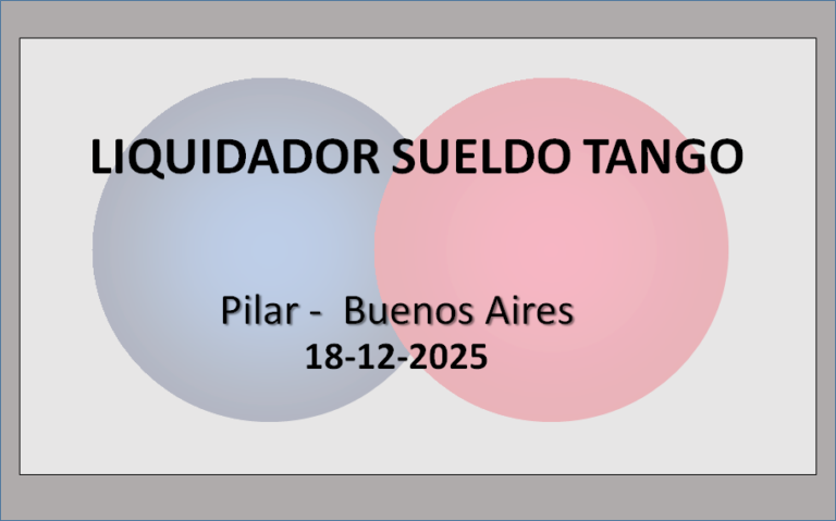 Liquidador de Sueldo TANGO 3 - OL Group Liquidador de Sueldo TANGO