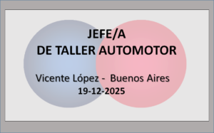 Jefe/a de Taller Automotor