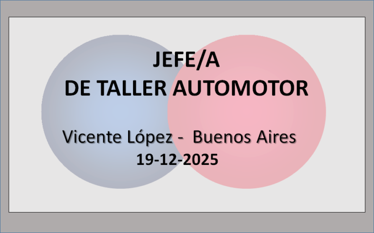 Jefe/a de Taller Automotor 1 - OL Group Jefe/a de Taller Automotor