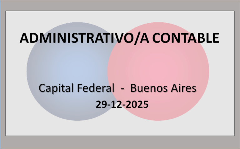Administrativo/a Contable