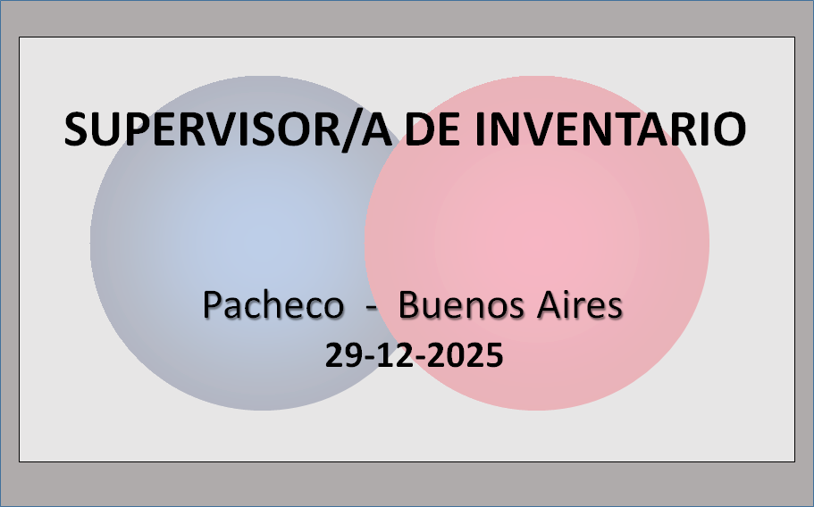 Supervisor/a de Inventario