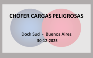 Chofer de Cargas Peligrosas