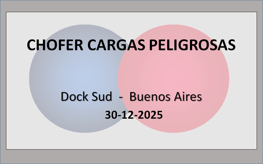 Chofer de Cargas Peligrosas