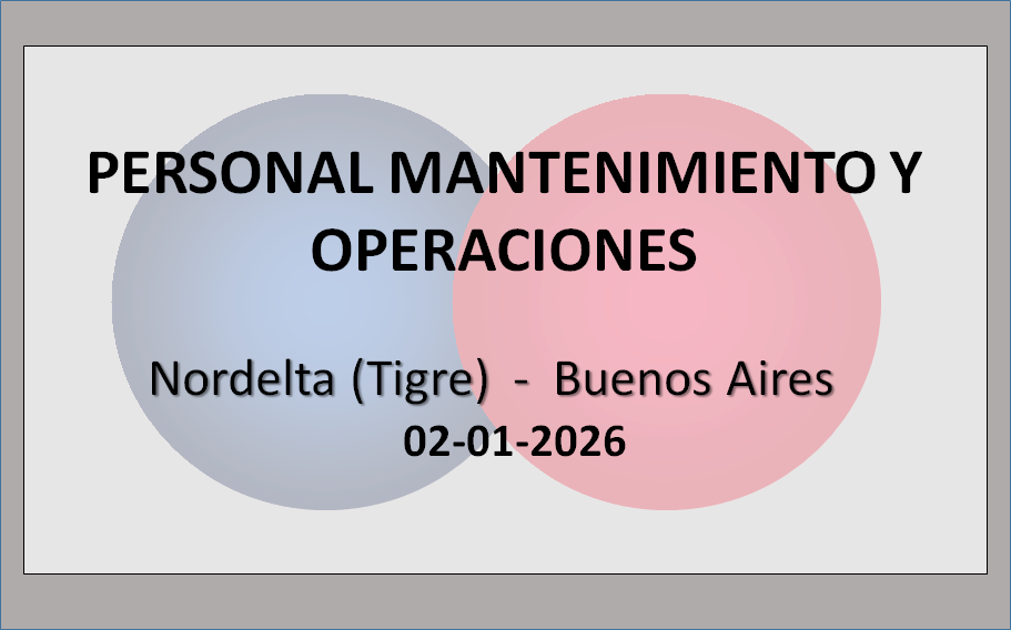 Personal de mantenimiento y operaciones