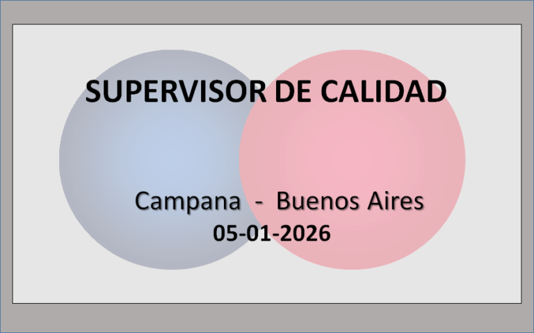 Supervisor de Calidad 6 - OL Group Supervisor de Calidad