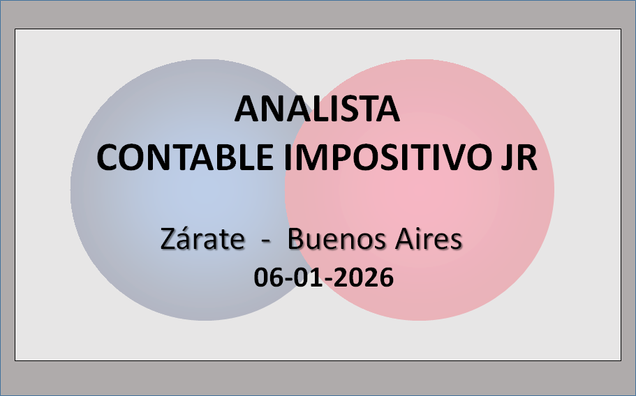 Analista Contable Impositivo Jr