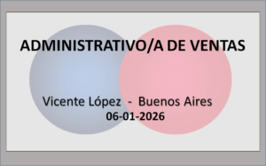 Administrativo/a de Ventas