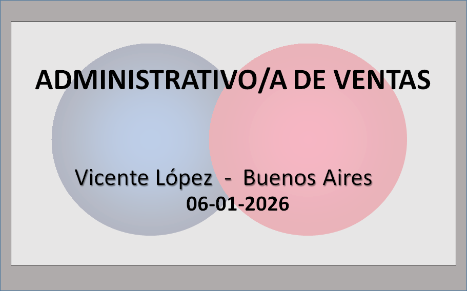 Administrativo/a de Ventas