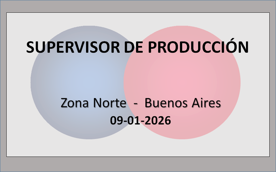 Supervisor de Producción