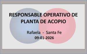 Responsable Operativo de Planta de Acopio