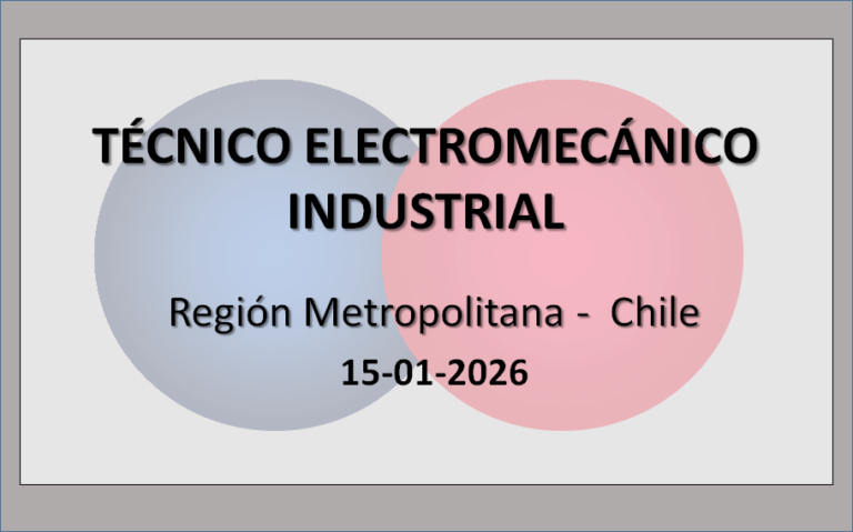 Técnico Electromecánico Industrial 2 - OL Group Técnico Electromecánico Industrial