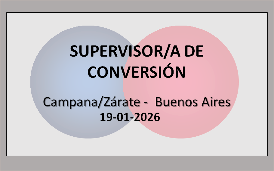 Supervisor/a de Conversión