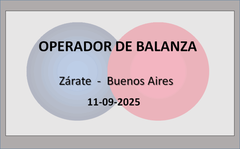 Operador de Balanza 1 - OL Group Operador de Balanza