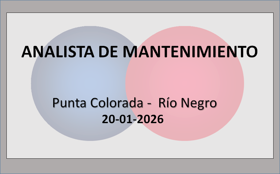 Analista de Mantenimiento