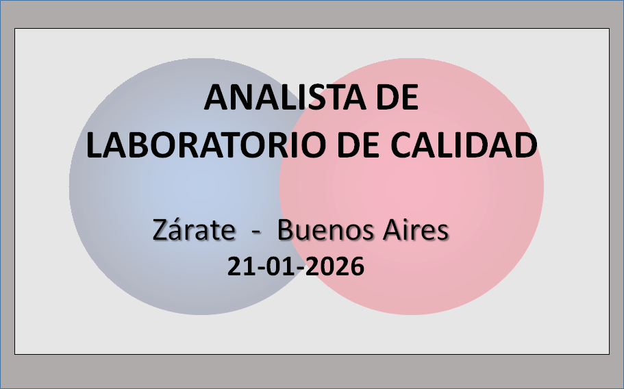 Analista de Laboratorio de Calidad