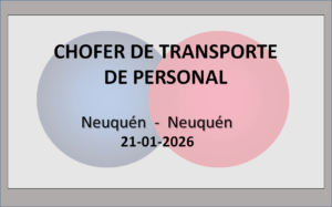 Chofer de Transporte de Personal