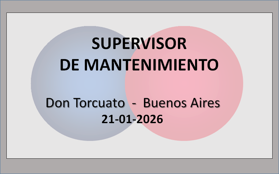 Supervisor de Mantenimiento