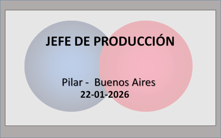 Jefe de Producción