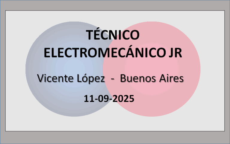 Técnico Electromecánico Jr 7 - OL Group Técnico Electromecánico Jr