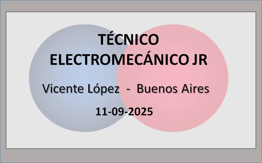 Técnico Electromecánico Jr