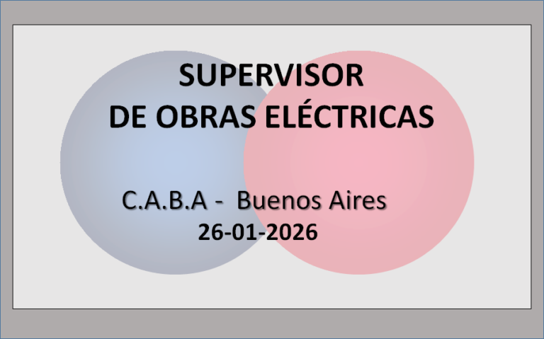 Supervisor de Obras Eléctricas 7 - OL Group Supervisor de Obras Eléctricas