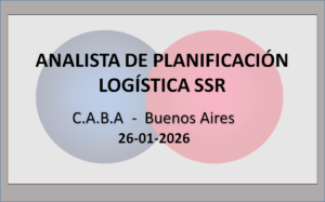 Analista de Planificación Logística Ssr