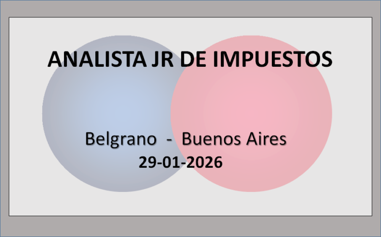 Analista Jr de Impuestos 3 - OL Group Analista Jr de Impuestos