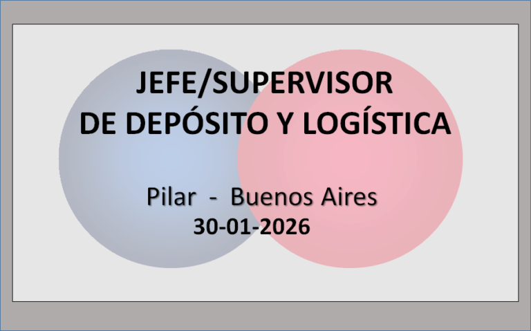 3 Jefe/Supervisor de Depósito y Logística 1 - OL Group 3 Jefe/Supervisor de Depósito y Logística