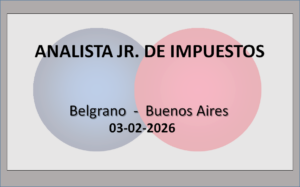 Analista Jr. de Impuestos.