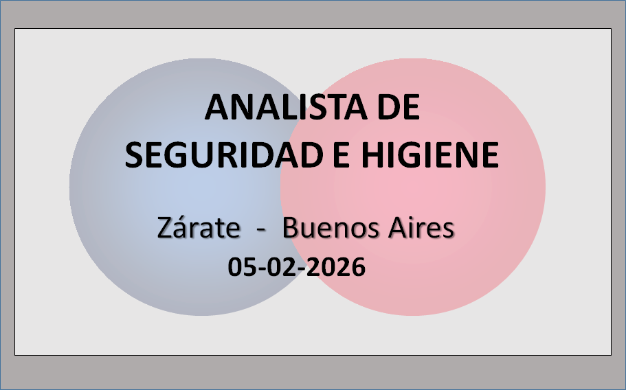 Analista de Seguridad e Higiene