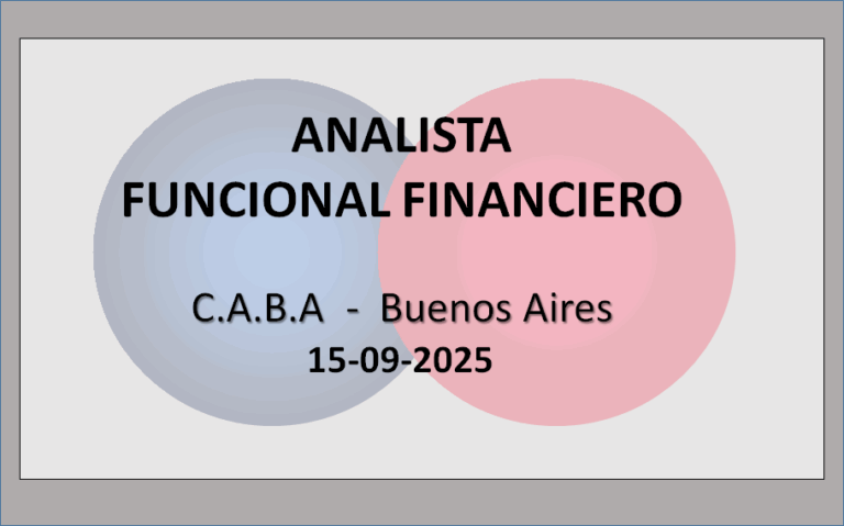 Analista Funcional Financiero