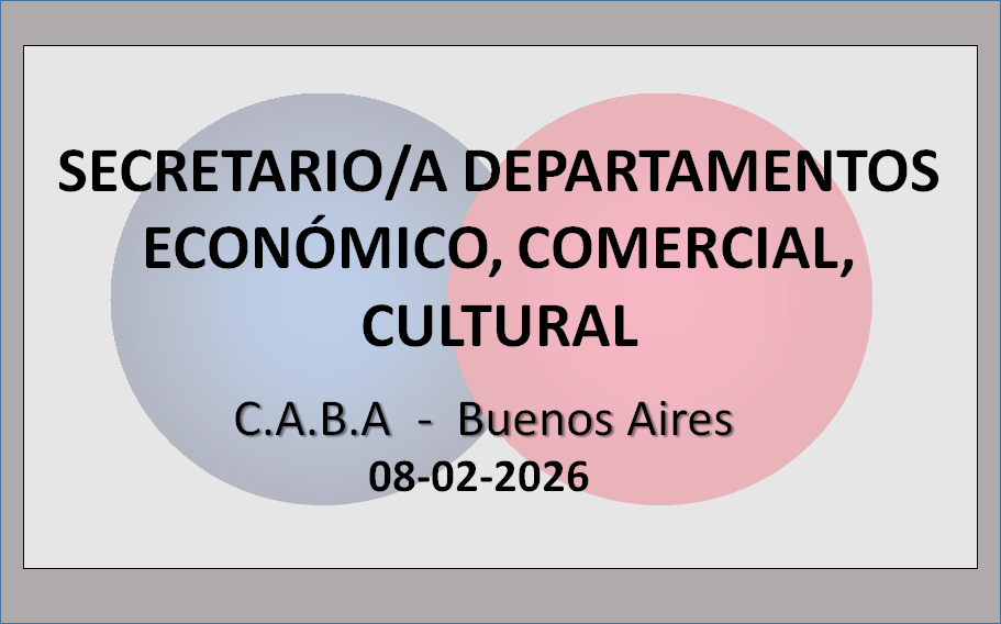 Secretario/a de Departamentos Económico – Comercial y Cultural 1 - OL Group Secretario/a de Departamentos Económico – Comercial y Cultural + Responsable de Redes de la Embajada