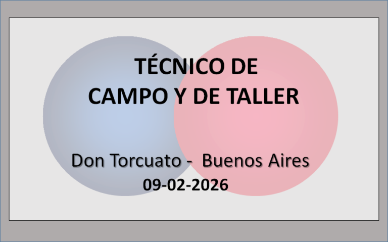Técnico de Campo y de Taller