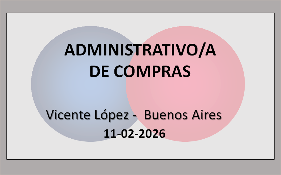 Administrativo/a de Compras de Obras Jr