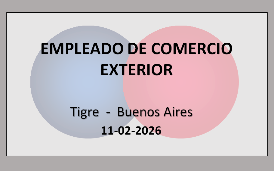 Empleado de Comercio Exterior
