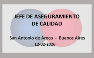 Jefe de Aseguramiento de Calidad