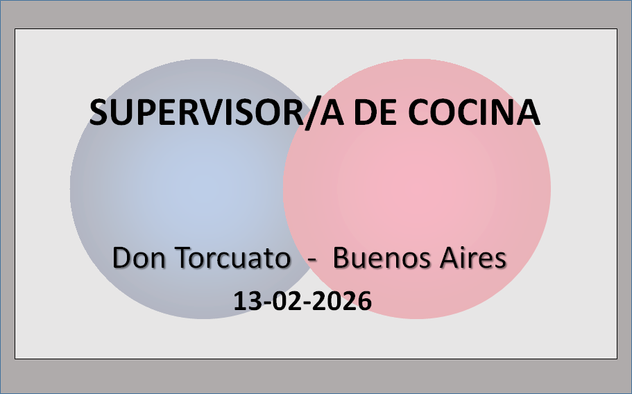 Supervisor/a de Cocina