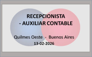 Recepcionista - Auxiliar Contable