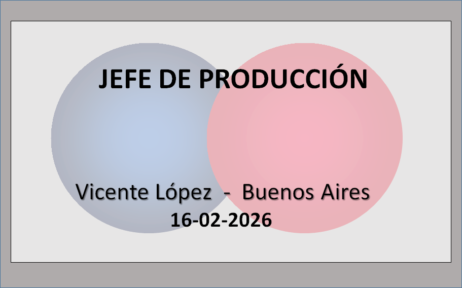 Jefe de Producción