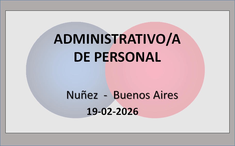 Administrativo/a de Personal