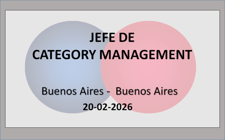 Jefe de Category Management 4 - OL Group Jefe de Category Management
