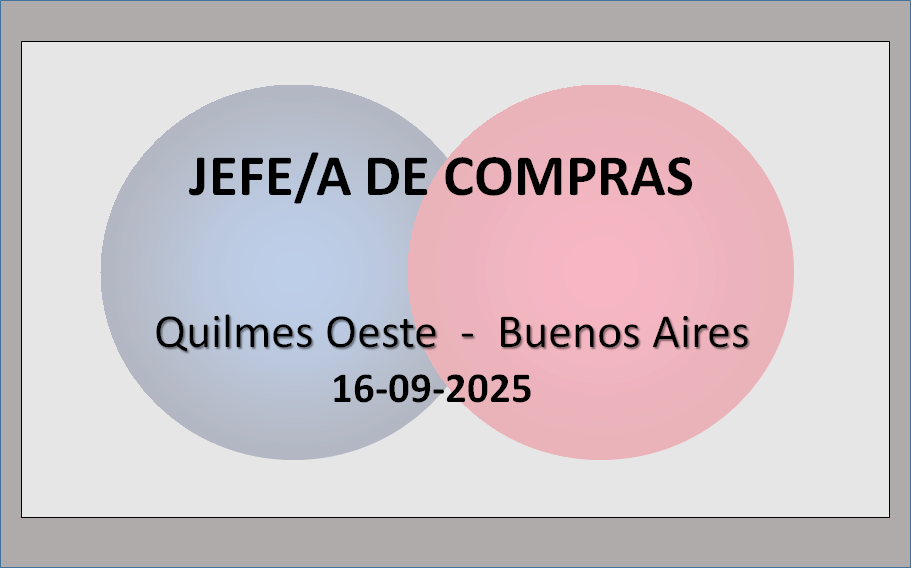 Jefe/a de Compras
