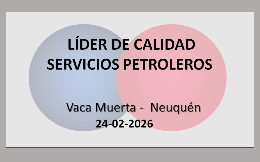 Líder de Calidad para Multinacional de Servicios Petroleros