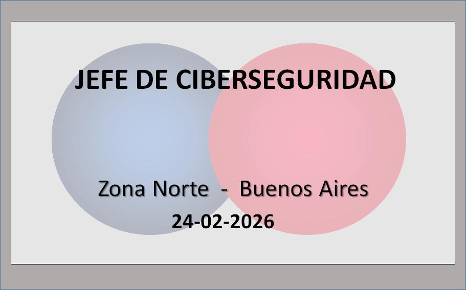 Jefe de Ciberseguridad