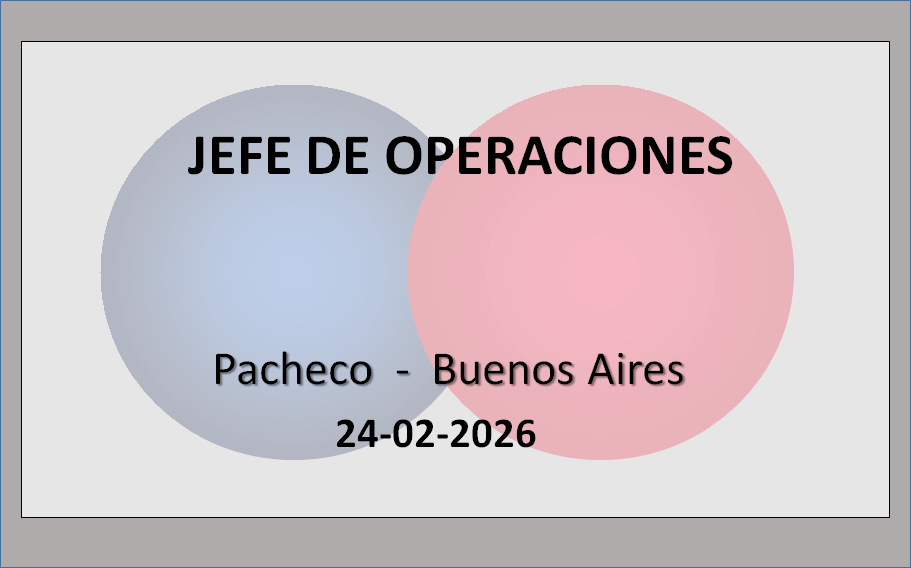Jefe de Operaciones